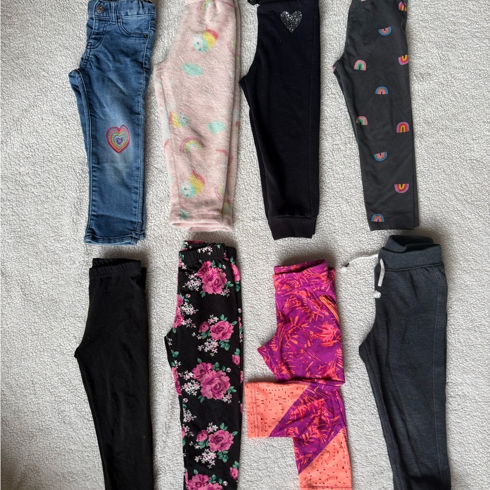 Colorful Kids Leggings and Jeans Set